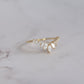 Renée - 14K The Feather Ring with Diamond