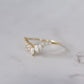 Renée - 14K The Feather Ring with Diamond