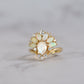 Liana - 14K The Enchanted Opal Ring with Natural Diamond